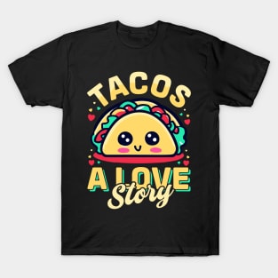 Tacos A love Story T-Shirt